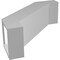 Ekena Millwork 5-in. W x 14-in. D x 14-in. H Burlington Architectural Grade PVC Knee Brace BRCP05X14X14BUR - alternate 4